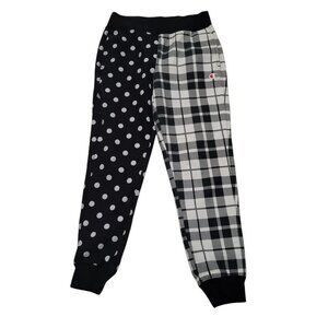 Champion Reverse Weave Sweatpants Joggers Pockets Black White Mixed Media Y2k